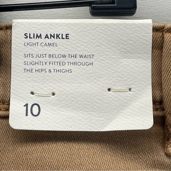 NWT J.Jill Slim Ankle Pants in Light Camel Size 10 - Picture 6 of 8